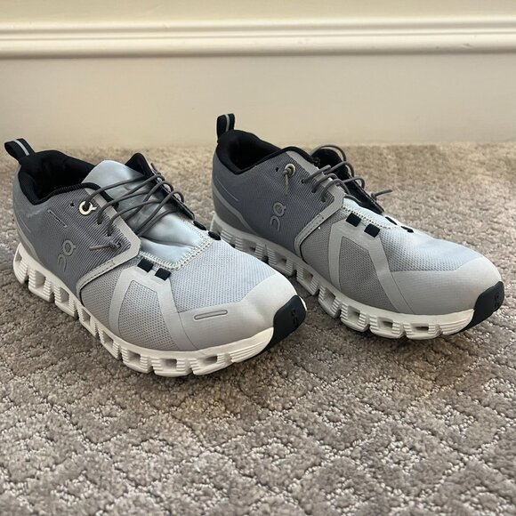 On Cloud 5 Waterproof Glacier Grey Walking Sneaker Size 7.5 - Picture 2 of 12